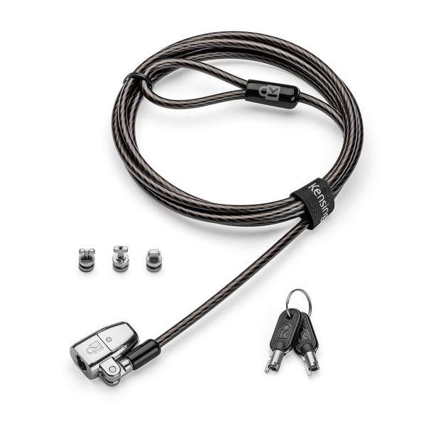 Kensington ClickSafe 3-in-1 Keyed Laptop Lock (T-Bar, Nano &amp; Wedge Anchors)