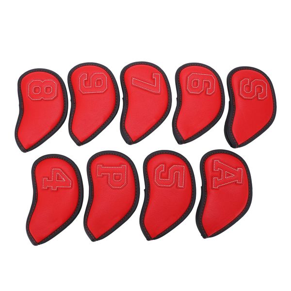 9pc Iron Headcovers Red Set