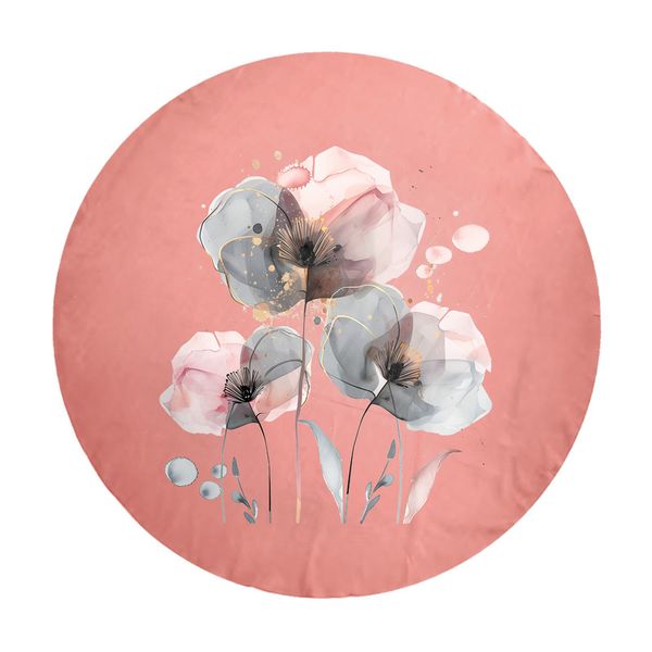 Peach-Poppy-Round-Tablecloth