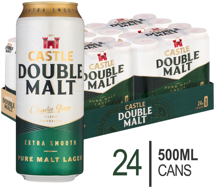 Castle Double Malt 24 x 500ml Cans