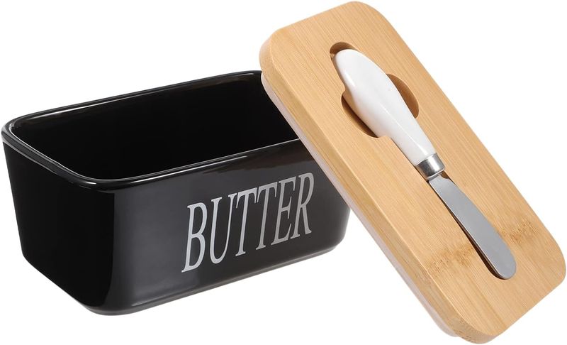 Butter Storage Box With Knife-Ceramic
