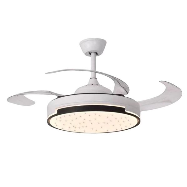 Ceiling Fan with LED Light and Retractable Blades - FS42-006