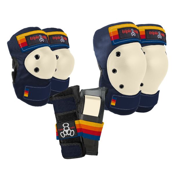 Triple8 Saver 3-Pack - Pacific Beach (Wrist Guard, Knee Guard, Elbow Guard)