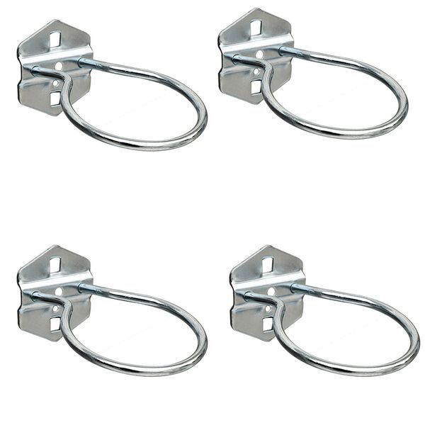 Steel Pegboard Accessories - Loop Ring Hook - 4 Pieces