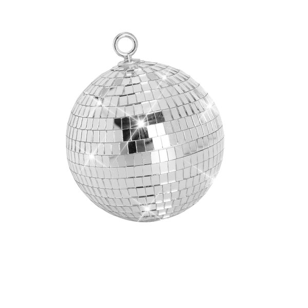 Mirror Disco Ball, 30CM Mirror Ball Silver Disco Party Stage Lightning Ball