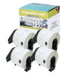 INKWAREHOUSE DK11202 Shipping Thermal Labels 62mm×100mm X 4
