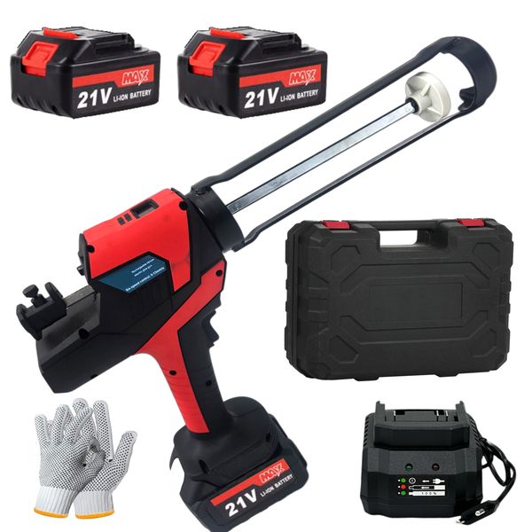 21V Cordless Caulking &amp; Sealant Gun with 2 Batteries, Case, Charger &amp; Glove