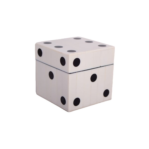 Dice Box with 5 Dice Set Home Decor Ornament