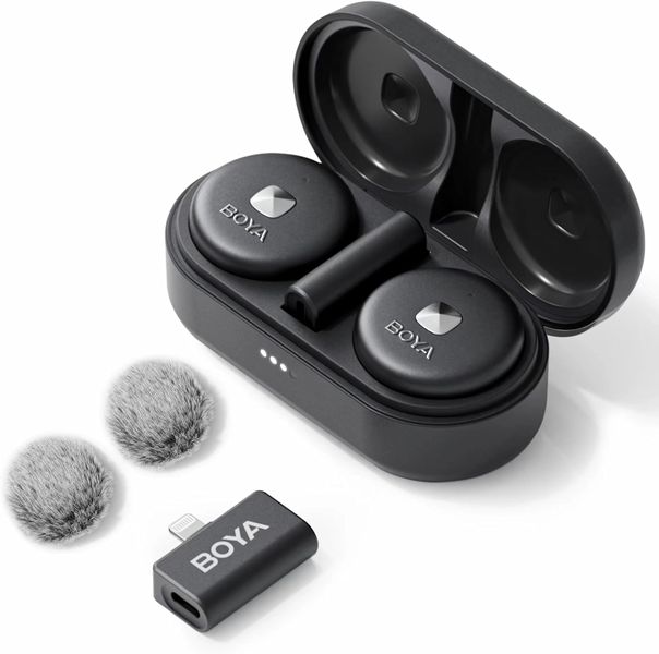 Boya Omic-D Ultra-compact 2.4GHz Wireless Microphone System for iOS Devices