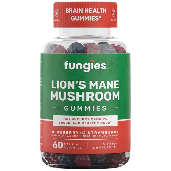 Fungies Lion's Mane Mushroom Gummies - Blueberry &amp; Strawberry Flavor