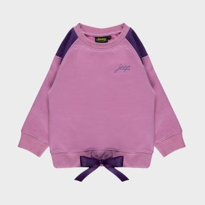 Jeep Pink Crew Neck Fleece Sweater