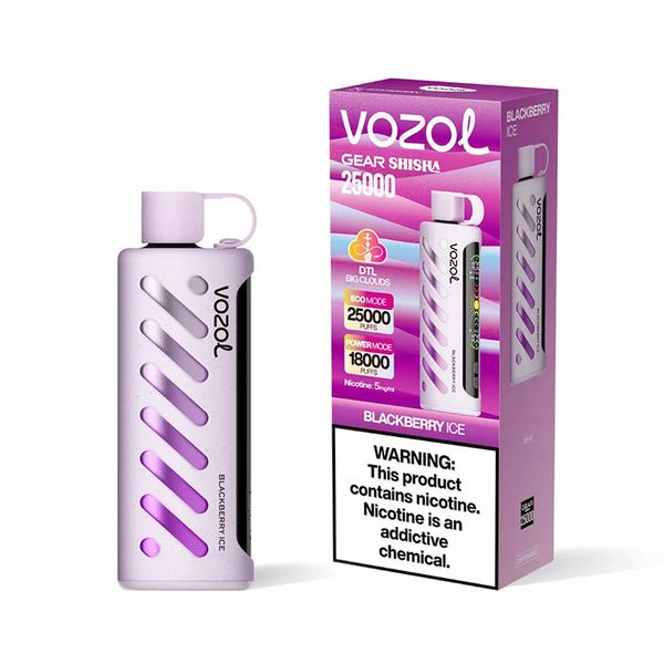 Blackberry Ice 25k Puff Vozol Gear Shisha Disposable Vape