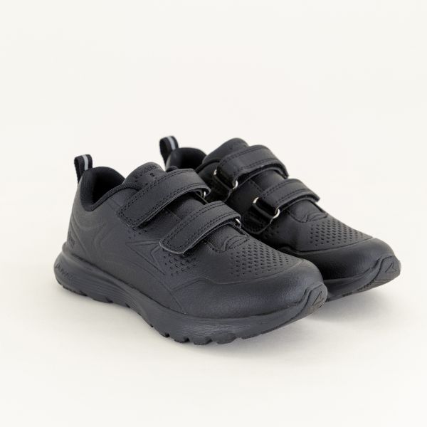 Power x Toughees Wave Denton Youth Hook &amp; Loop Black Sneaker