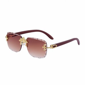ZELTRYN New European and American Vintage Frameless Sunglasses