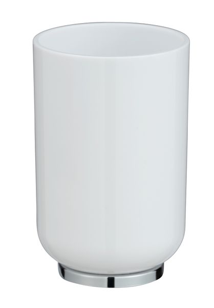 Wenko - Toothbrush Tumbler - Posa - White/Chrome