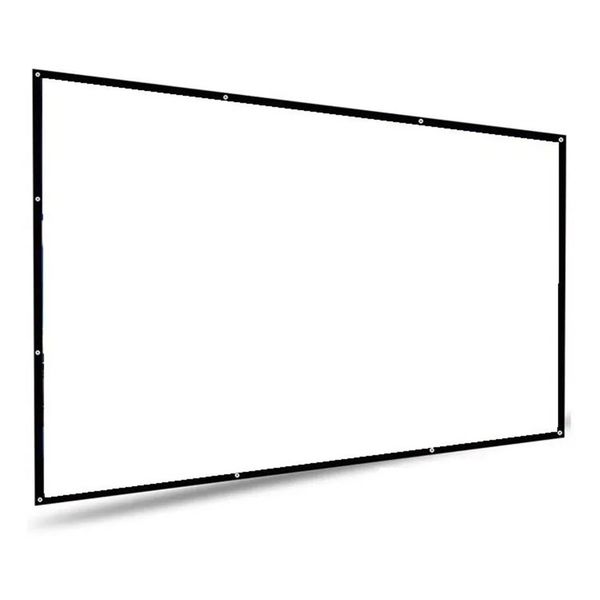 100in 16:9 projector screen wrinkle resistant outdoor HD