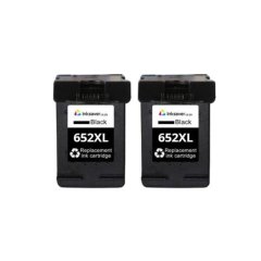 Inksaver HP F26V25AE | 652XL | 652 Pack of 2 Compatible Black Inks
