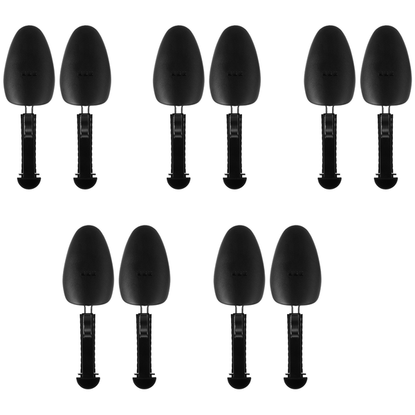 Plastic Adjustable Length Men Shoe Boot Holder - 5 Pairs(Black)