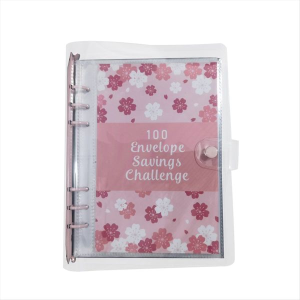 100 Envelope Challenge Savings Binder For Budget Planning Red