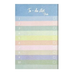 NoteNest 50 Page Colorful School Home To-Do List Sticker Memo Note Pad