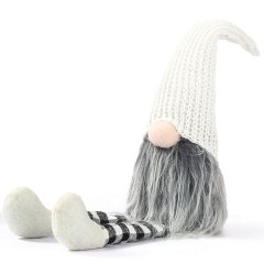 Christmas Knitted Long Leg Faceless Doll Nordic Wind Elf Shy Dwarf Family L