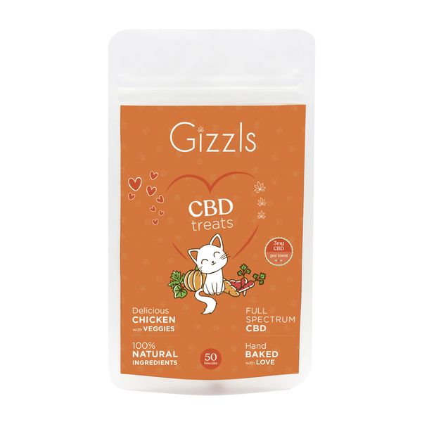Gizzls Chicken CBD Cat Treats