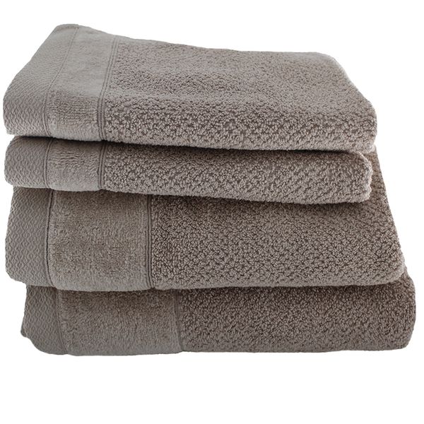 Wedgewood Collection 550gsm Pebble- 2 Guest Towels, 2 Bath Sheets
