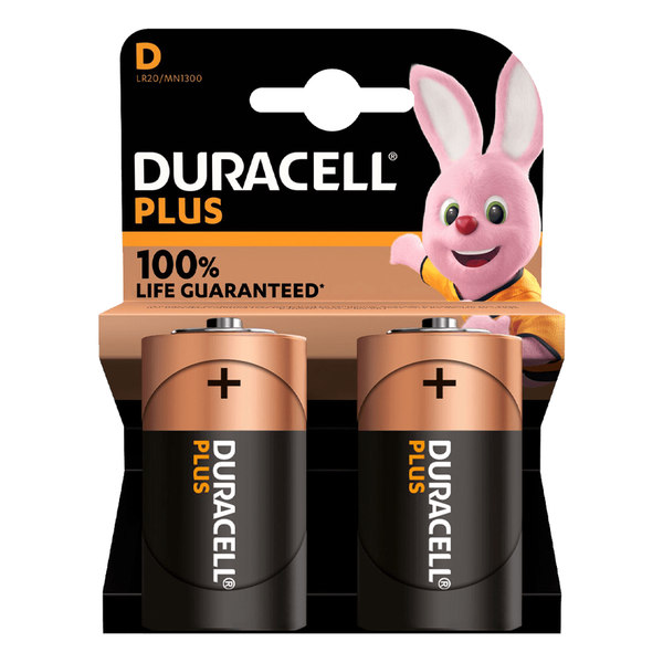 Batteries Duracell Mainline D P02 10Piece - 2 Pack
