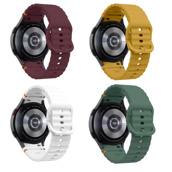 20mm Silicone Sport Bands Compatible With Samsung Galaxy Watch 4/5/6/7