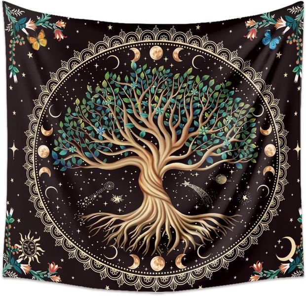 Sun Moon Bohemian Colourful Wall Hanging Tapestry for Home Decor