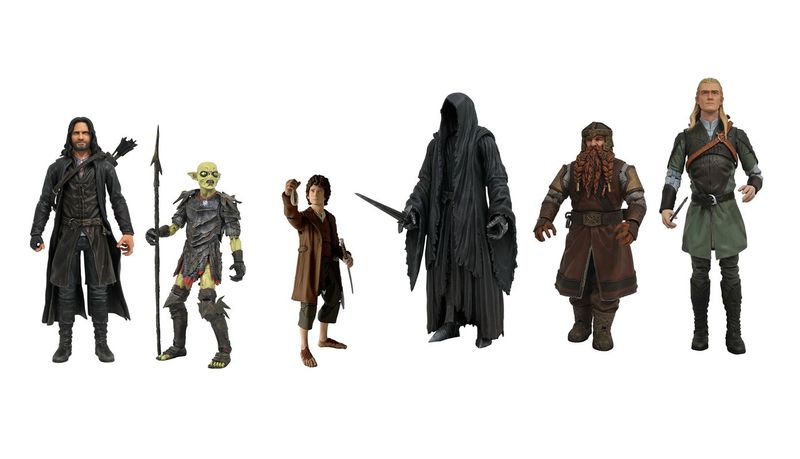 The Lord of the Rings: Deluxe Scale Action Figures - Set of Six