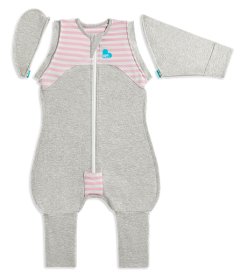 Love To Dream - Swaddle Up Transition Suit 1 Tog Pink
