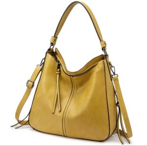 Ladies Vintage PU Leather Hobo Handbag