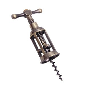 Retro Rotary Lever Zinc Alloy Bronze Wine Bottle Opener