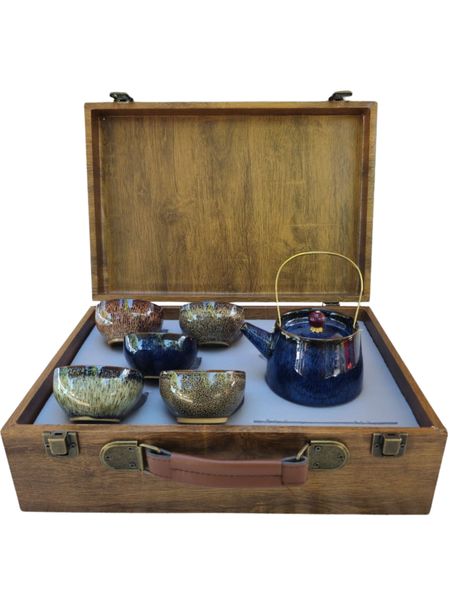 Tea Talk- Tradional Hand Crafted Chinese Ceramic Tea Set