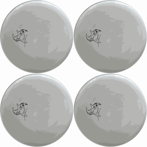 Warthog Portrait Dinner Plate Set of 4 - Range 3