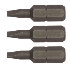 TengTools - 3piece 1/4inch Hex Drive 1.6X8.0MM Flat Bit 25MM - FL2516A03