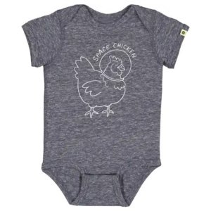 John Deere 'Space Chicken' Baby Grow