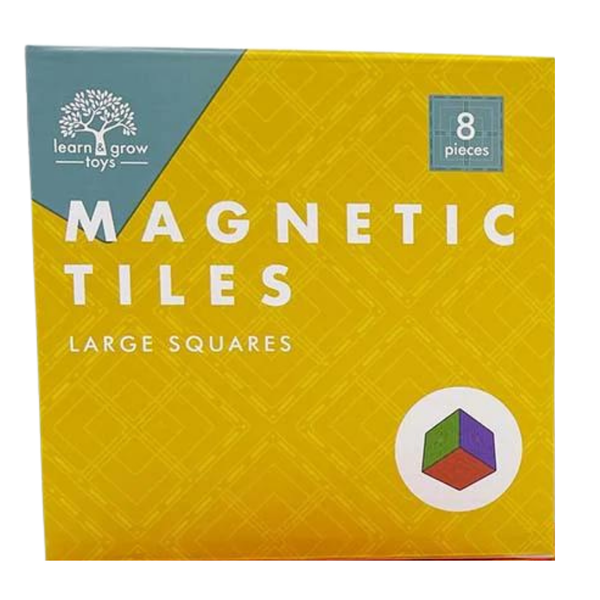 Magnetic Tiles - Large Square Pack (8 Piece)