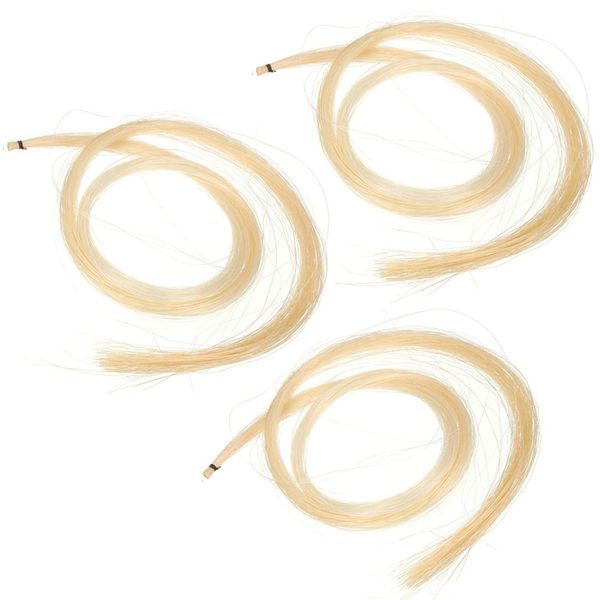 3pcs Hank 31-31.5 Inch Mongolian Horse Hair For Bow,Photo Color