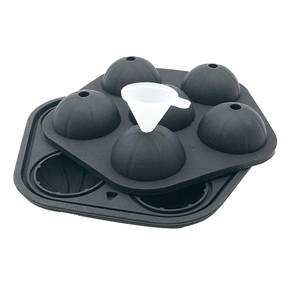 Basketball Shape Silicone Ice Cube Tray With Lid