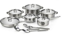Stainless Steel Cookware Set - 15 Piece