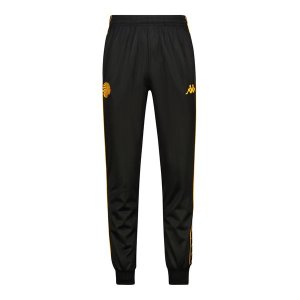 Kappa Men's Kaizer Chiefs Slim Fit Zip Detail Banda Pants - Black
