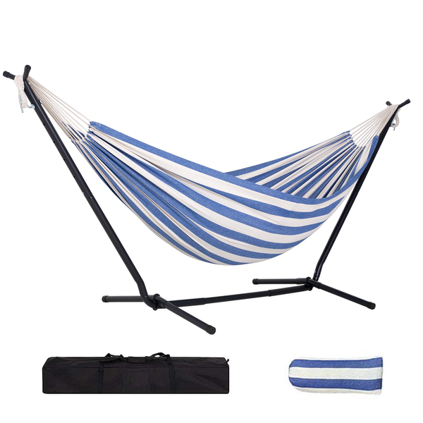Hammock With Folding Stand Heavy Duty Portable Foldable For Outdoor Garden