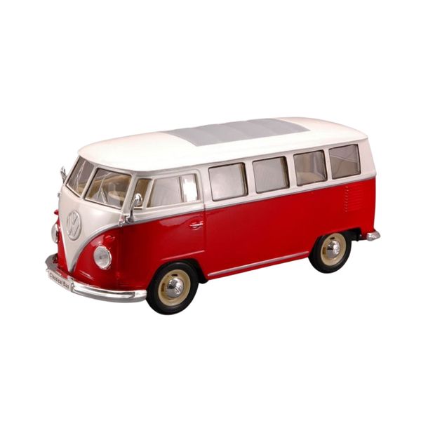 Welly 1963 Volkswagen Classical Bus Red/White 1:24 Scale Diecast Car