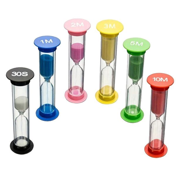 6 Anti Fall Hourglass, 6-Color Classroom Game Clock Timer