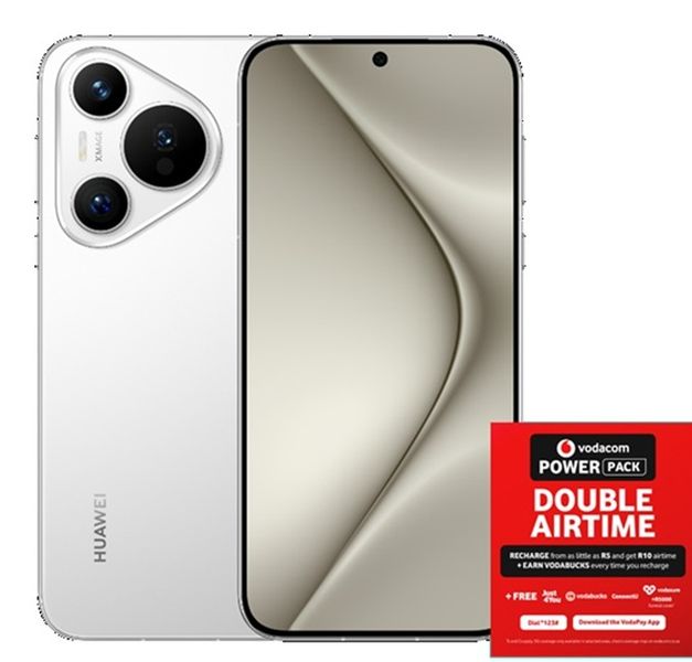 HUAWEI Pura 70 256GB Dual SIM - White + Vodacom SIM Pack