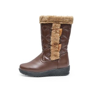 TTP Lady's Fashion Dual Button Polar Boot with Side Zipper XB8501