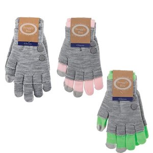 Ladies Gloves - Touch Screen Tips - Fashion - Technology - 3 Pack