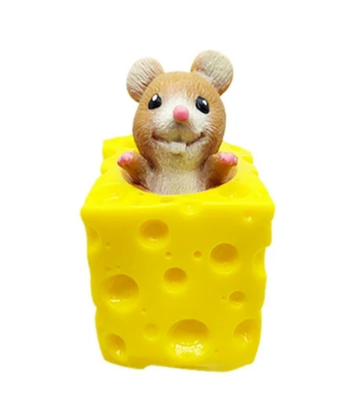 Cheese Mouse Squeezy Toy